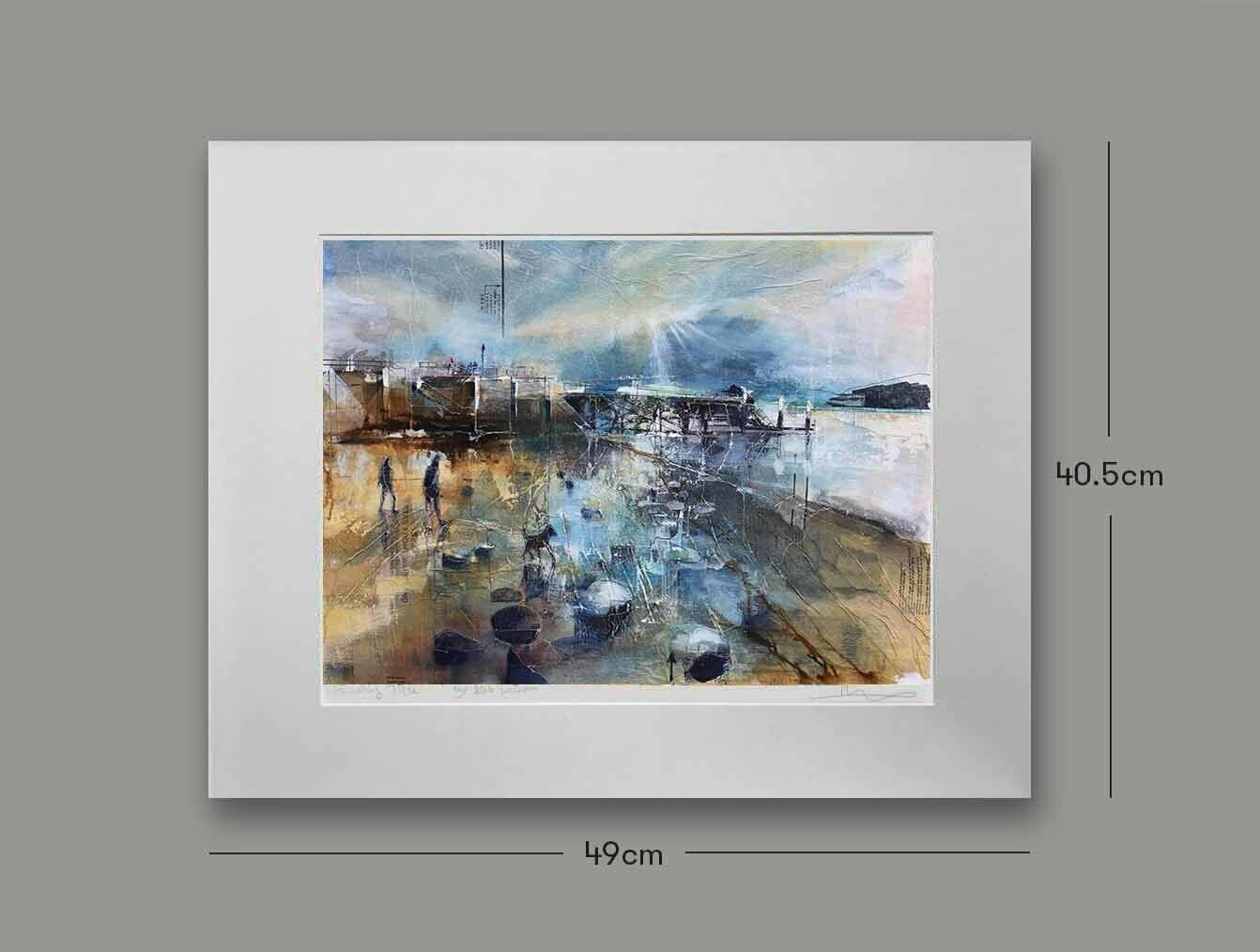 Wales: A Walk on the Beach, Beaumaris, Options: mounted, Size: Small