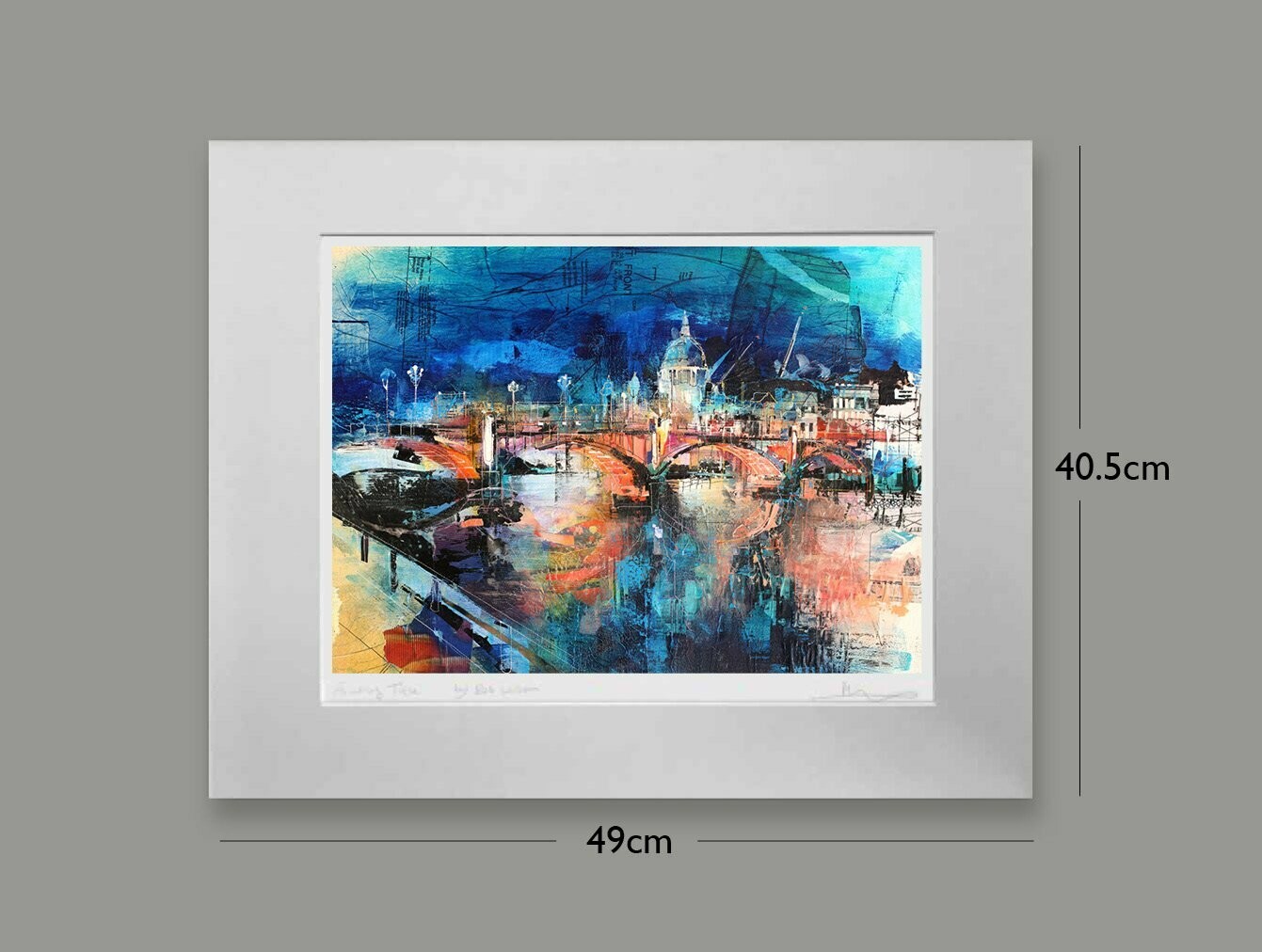 London: Southwark Bridge, Size: Small, Options: mounted