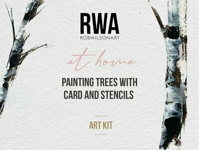 At Home Art Kit: Silver Birches