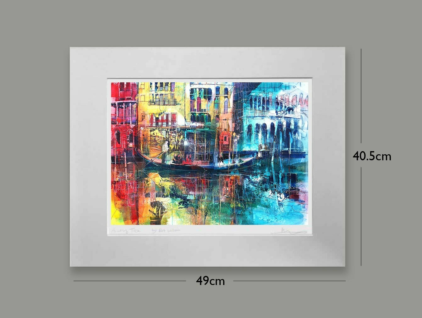 Italy: From the Vaporetto, Options: mounted, Size: Small