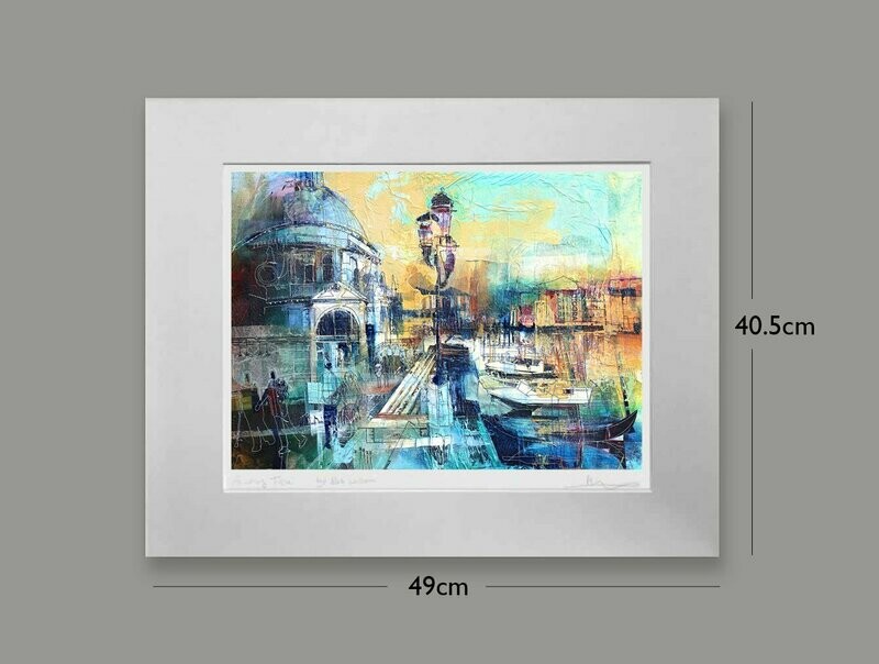 Italy: Santa Maria della Salute, Size: Small, Options: mounted