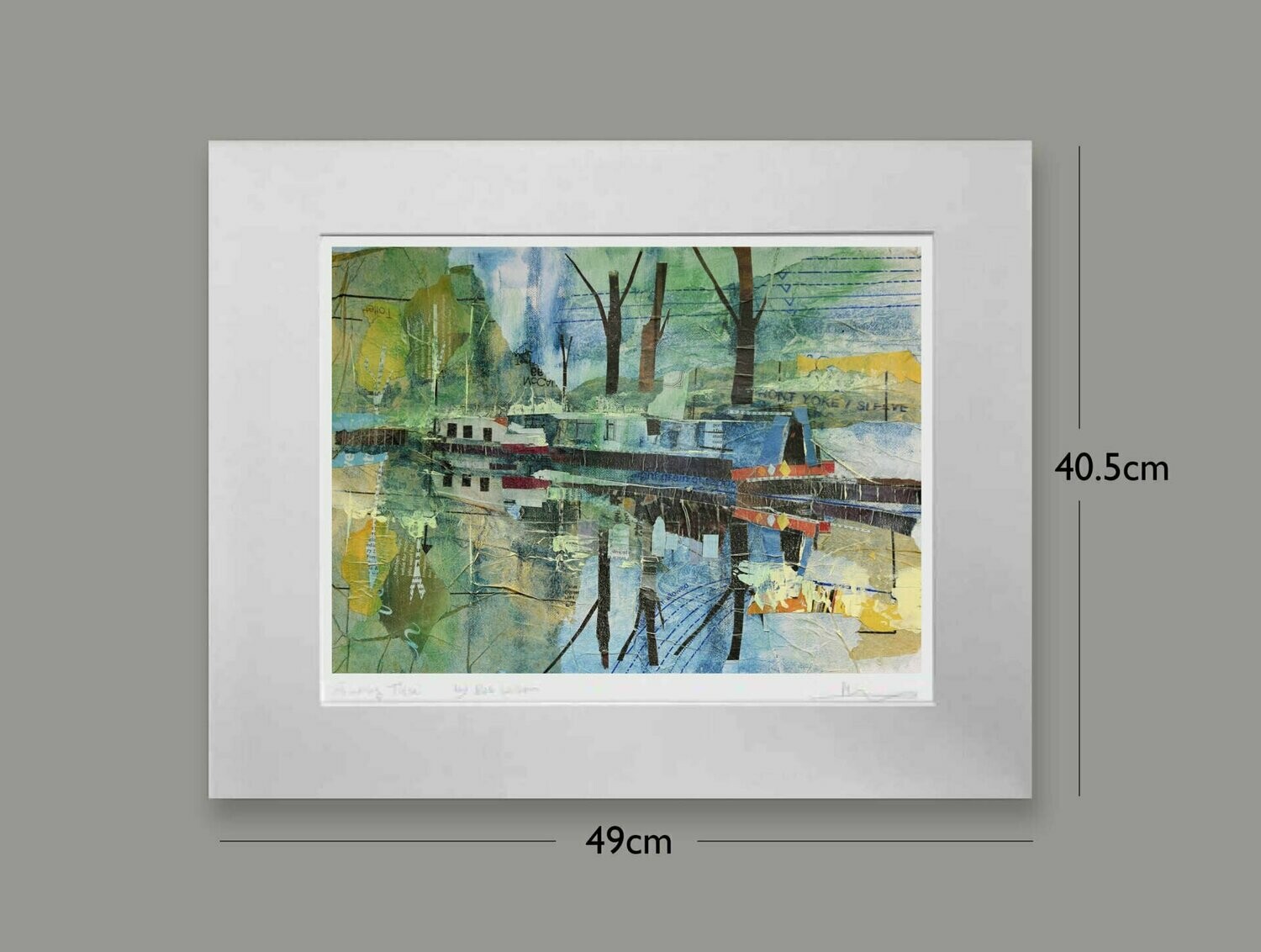Along the Tow Path, Size: Small, Options: mounted