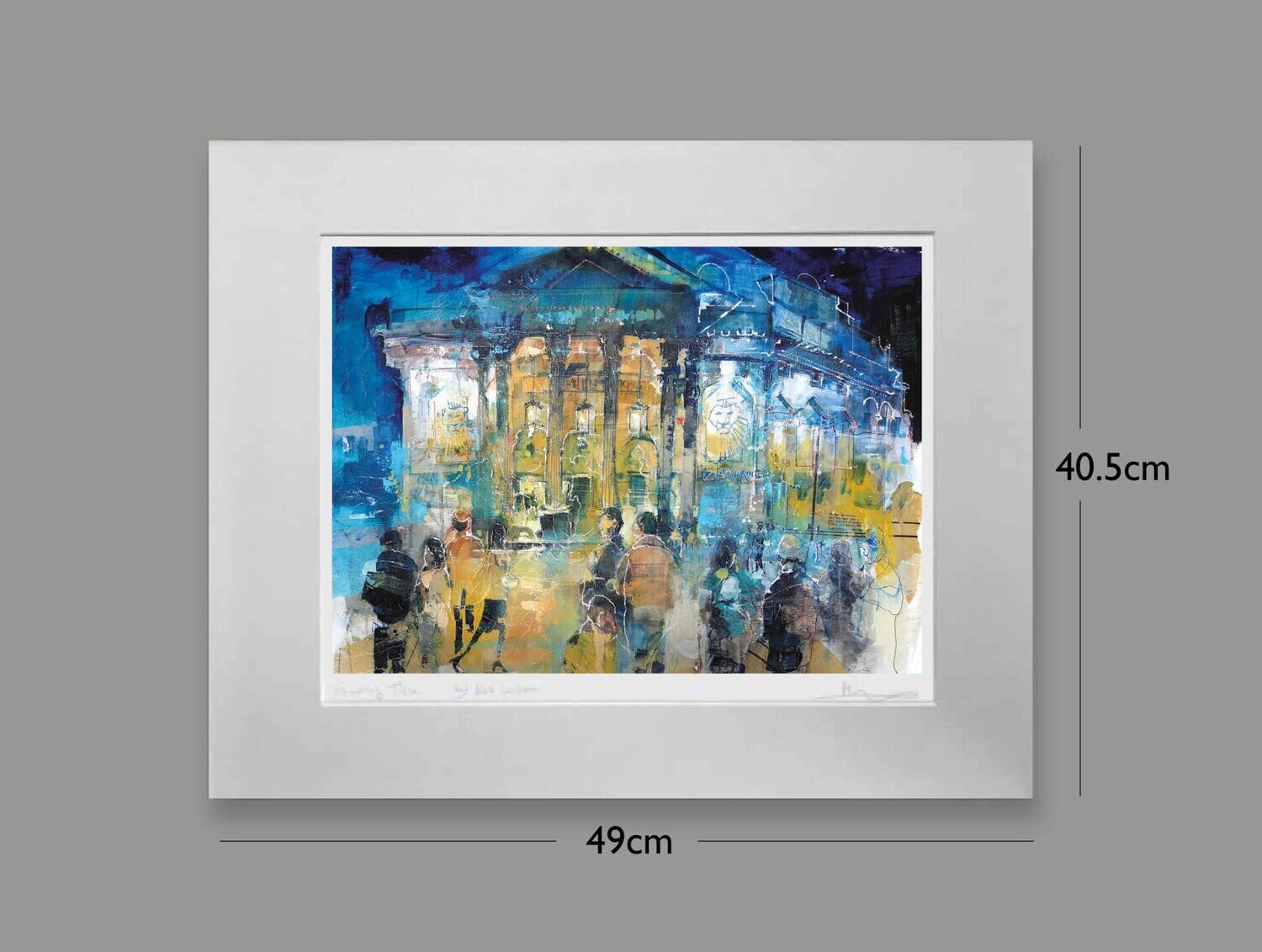 A Evening at the Theatre, The Lyceum, Options: mounted, Size: Small