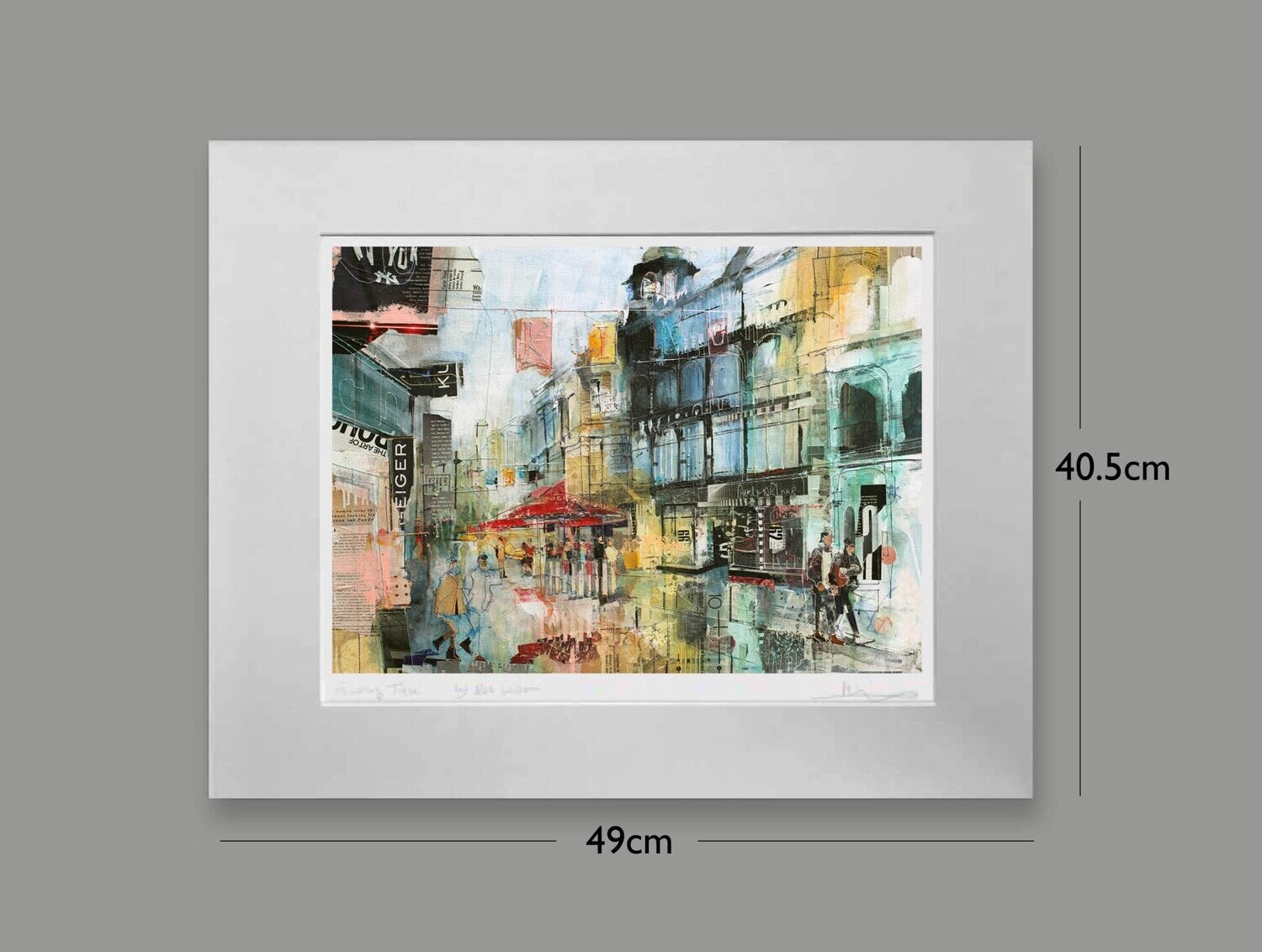 King Street, Manchester, Options: mounted, Size: Small