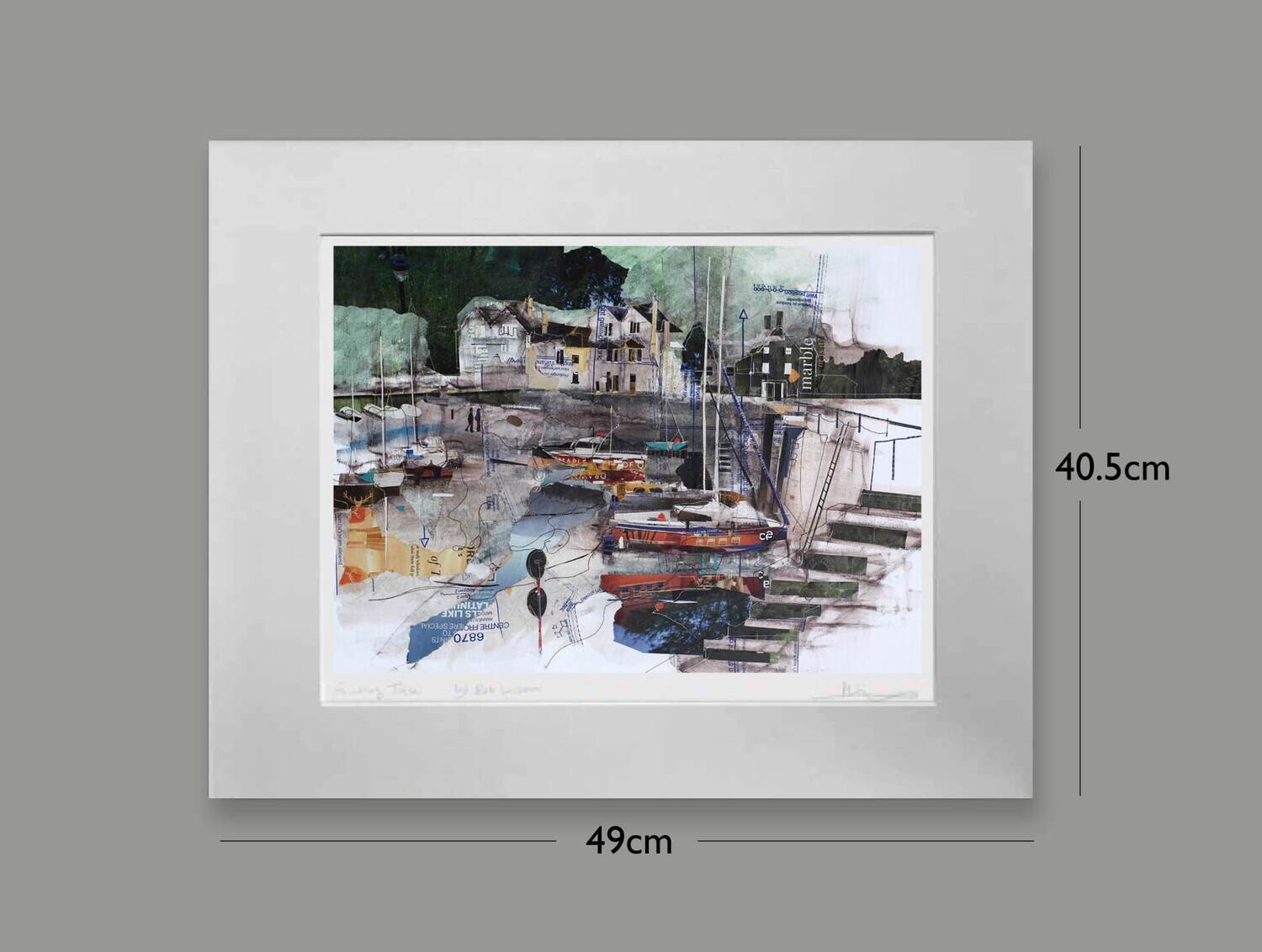 Porlock Weir, Options: mounted, Size: Small