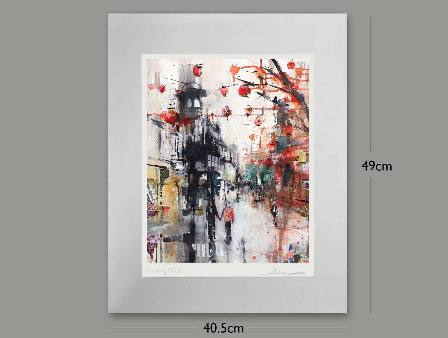 King Street Manchester, Chinese New Year, Options: mounted, Size: Small
