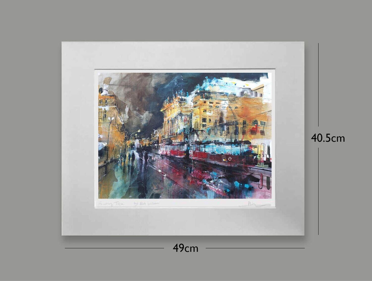 Midnight Tram, National Theatre, Prague, Options: mounted, Size: Small