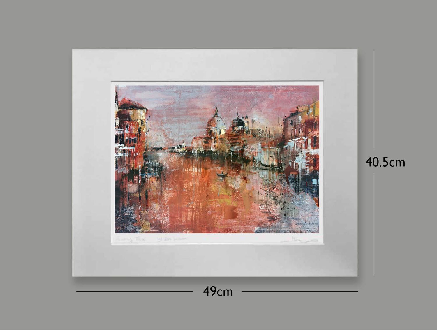Golden Sunset, Venice, Options: mounted, Size: Small