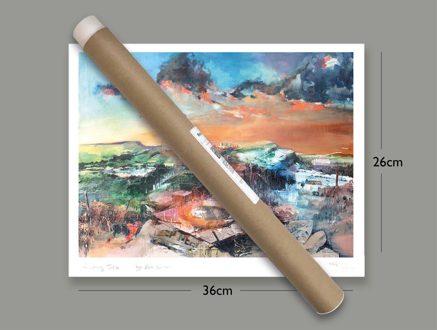 'Eccles Pike' Charity Print, Size: Small, Options: Print supplied in a roll, without mount