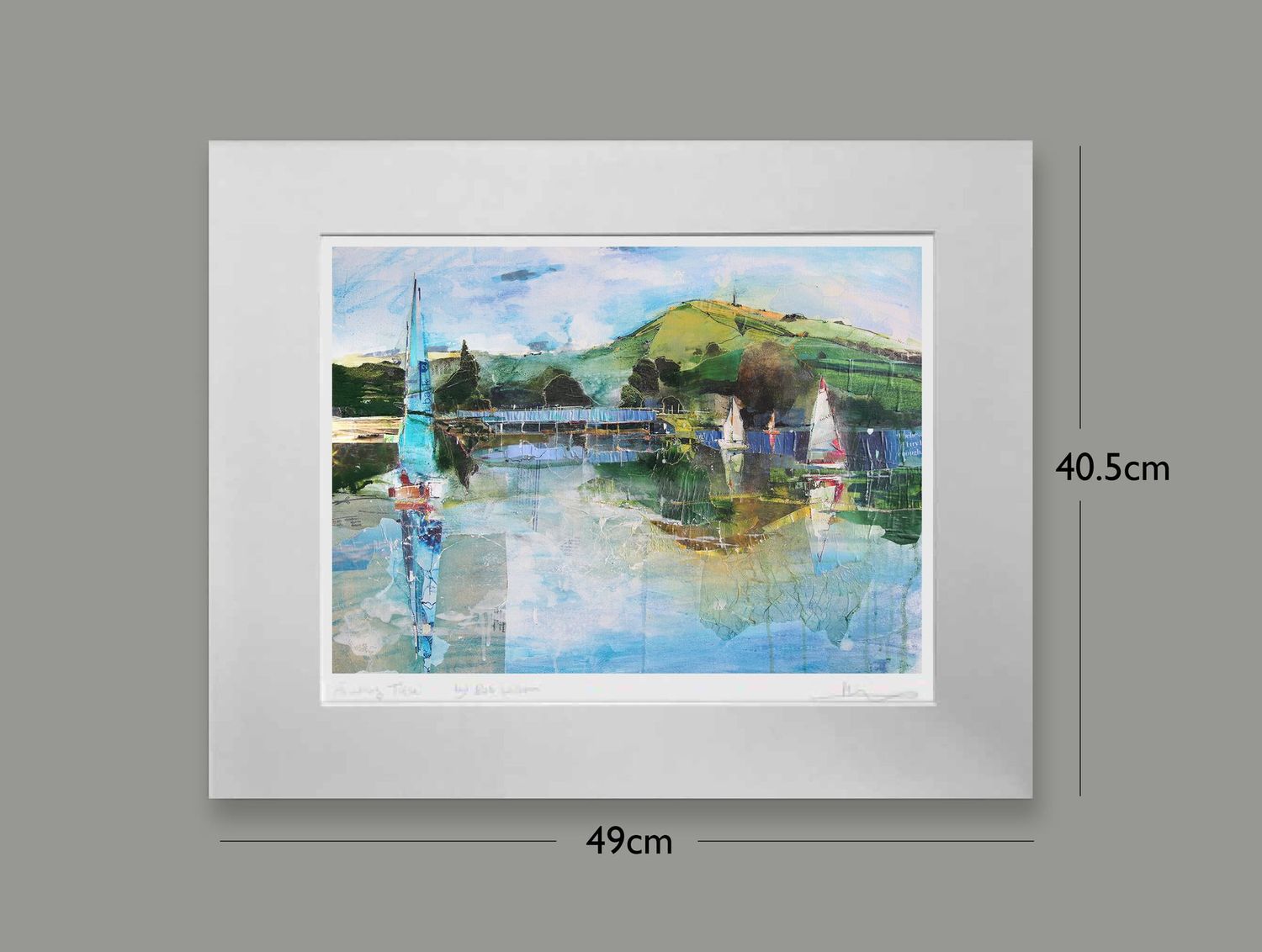 Toddbrook Reservoir, Options: mounted, Size: Small