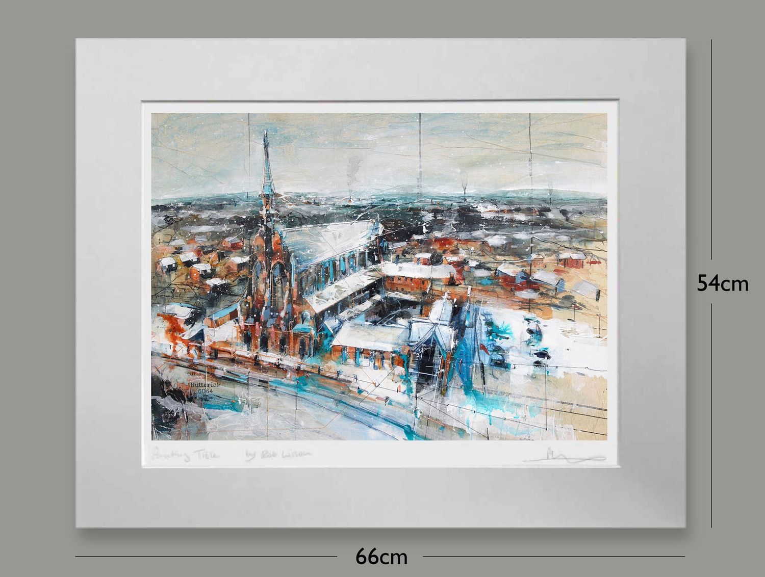 Gorton Monastery in the Snow Gorton Monastery in the Snow, Options: mounted, Size: Medium