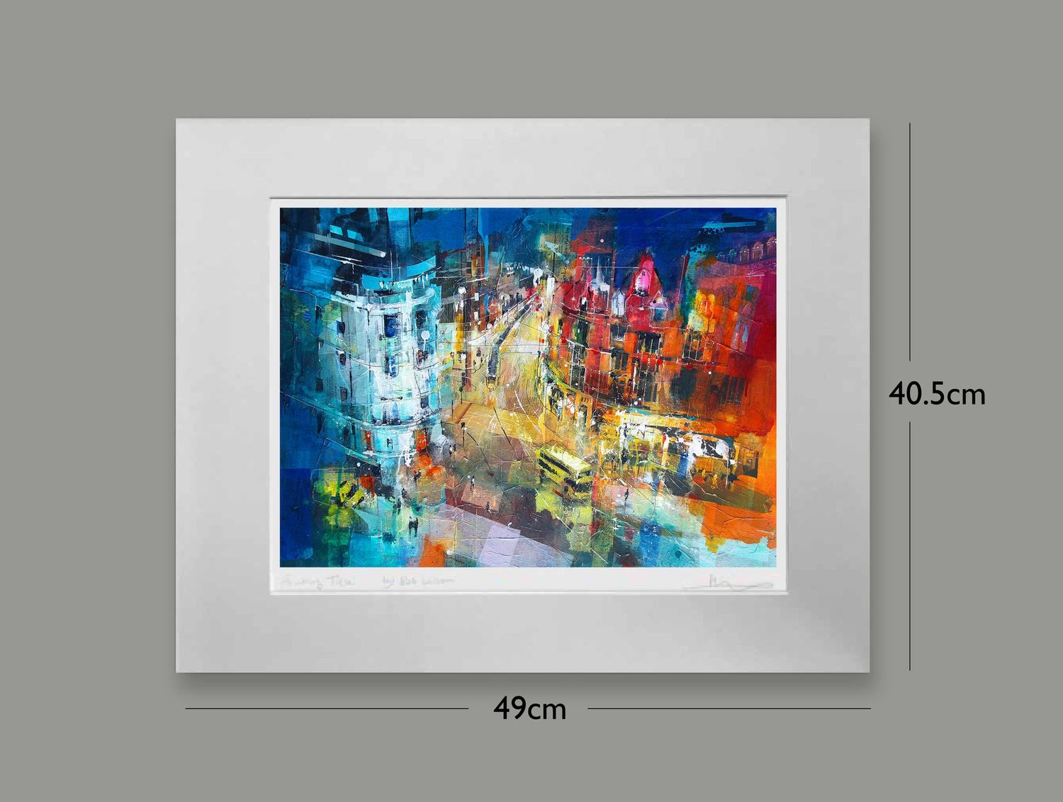 City Lights, Cross Street, Options: mounted, Size: Small