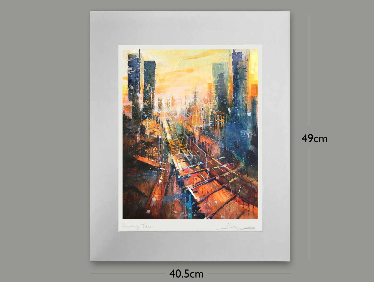 Golden Hour, Castlefield Viaduct Golden Hour, Castlefield Viaduct, Options: mounted, Size: Small