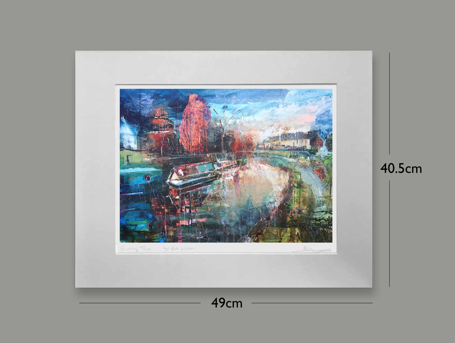Furness Row - Peak Forest Canal, Options: mounted, Size: Small