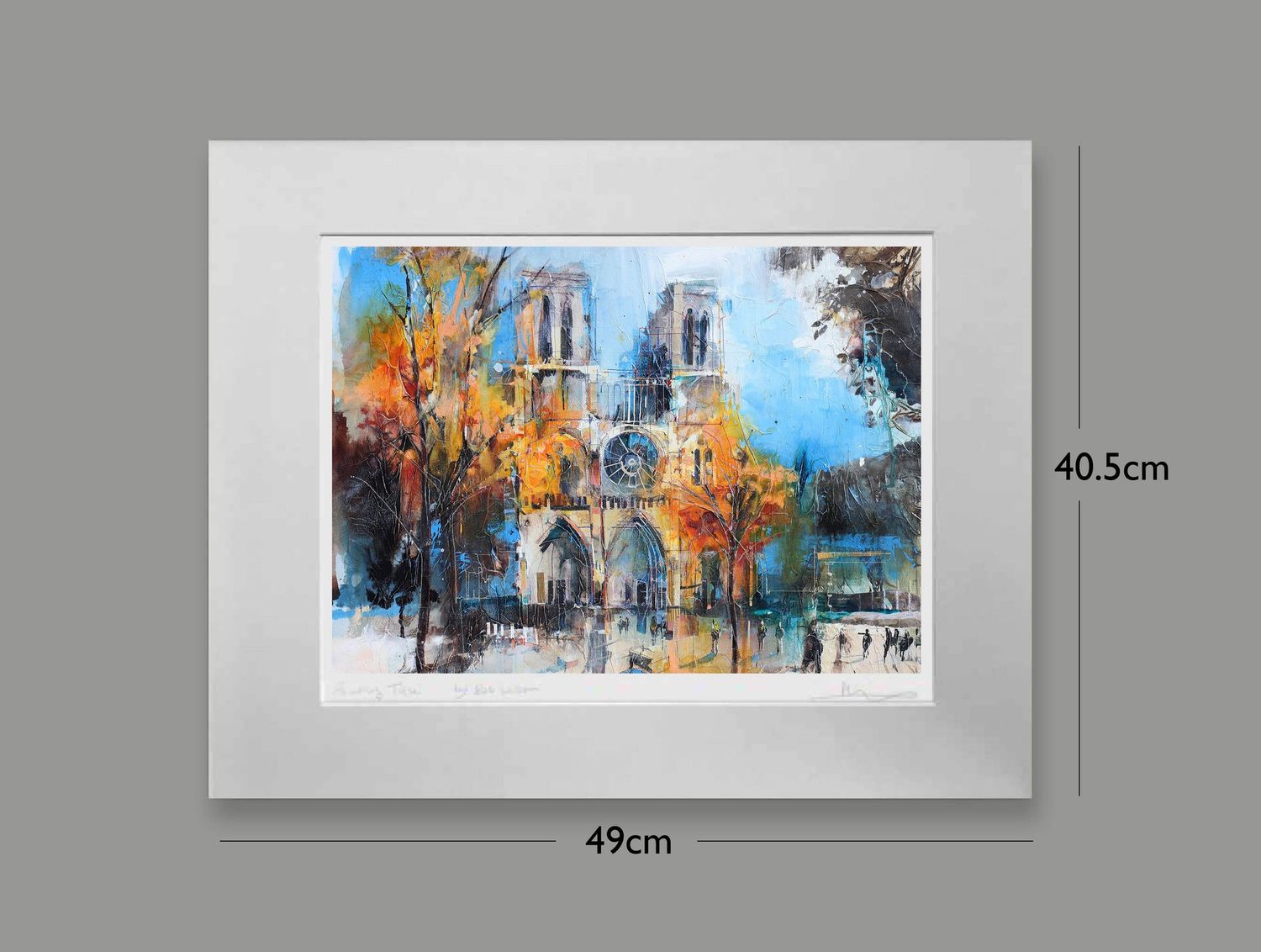 Autumn Colours at Notre-Dame Autumn Colours at Notre-Dame, Options: mounted, Size: Small