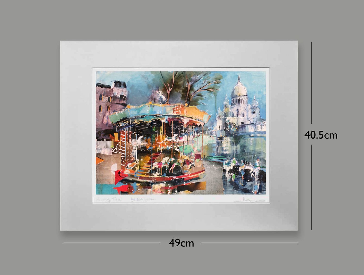 Carousel, Montmartre Carousel, Montmartre, Options: mounted, Size: Small