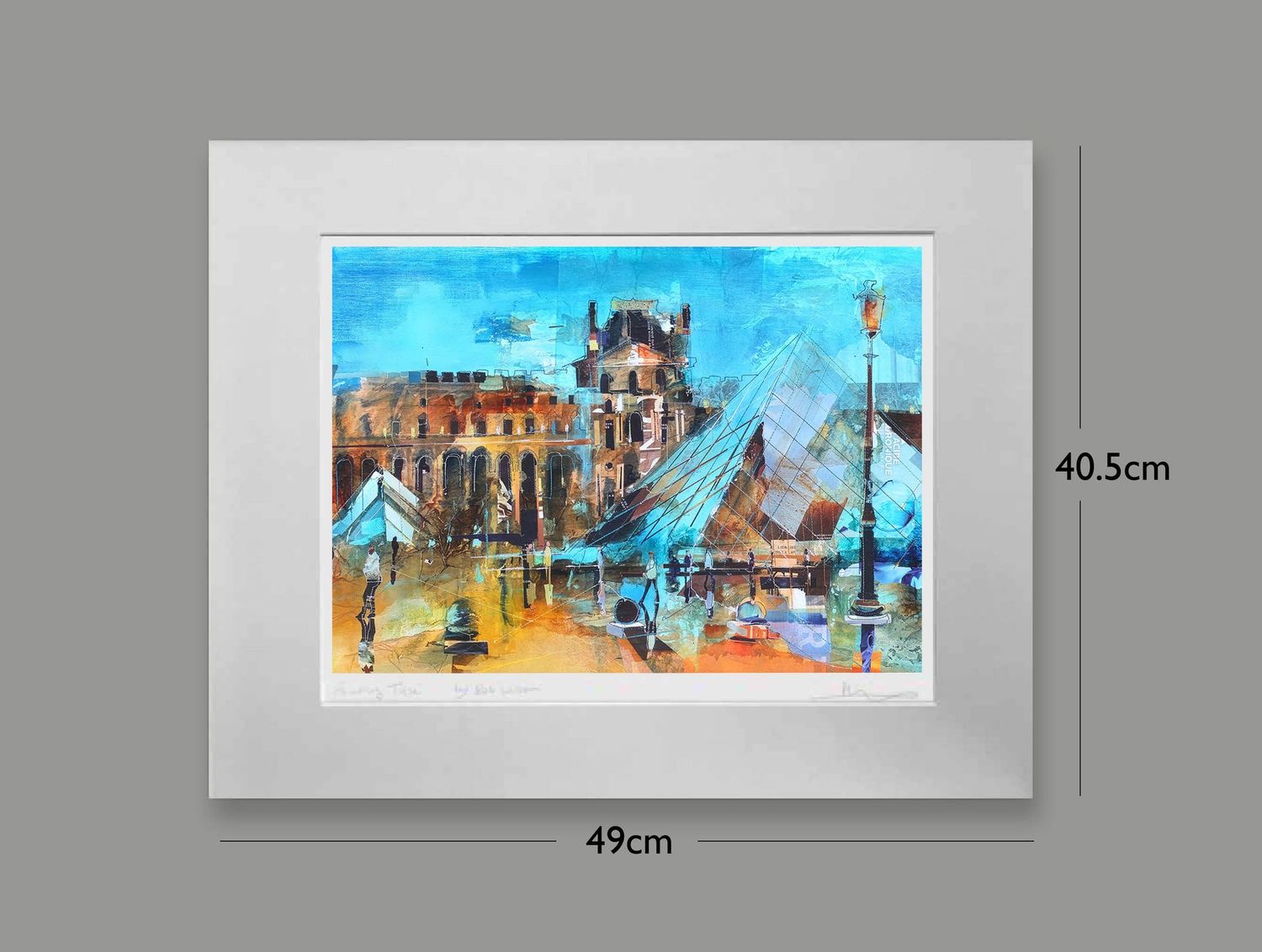 The Louvre The Louvre, Options: mounted, Size: Small