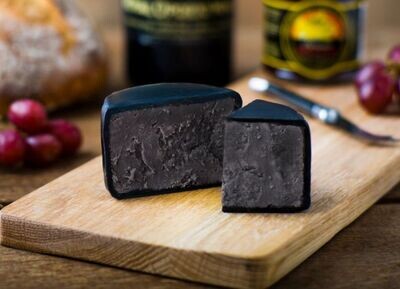 Charcoal Cheddar Cheese - Waxed Truckle 200g