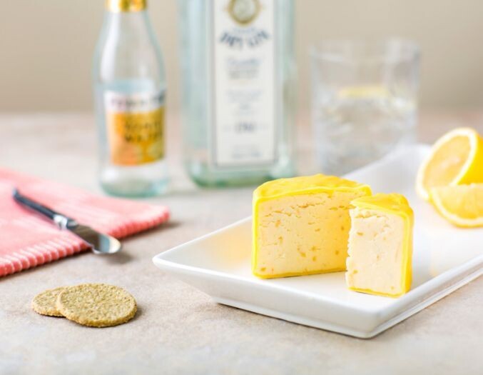 Gin & Lemon Cheshire Cheese - Waxed Truckle 200g