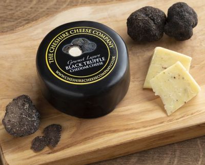 Black Truffle Gourmet Luxury Cheese - Waxed Truckle 150g Black Truffle Gourmet Luxury Cheese - Waxed Truckle 150g