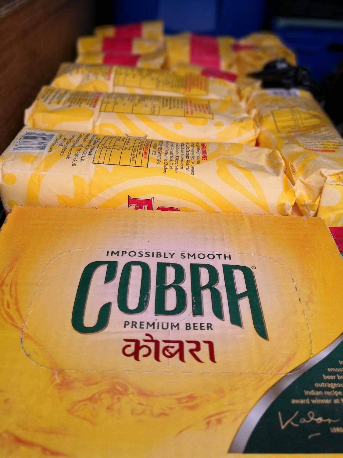 Cobra Beer Battered Chilli & Onion Bhajis