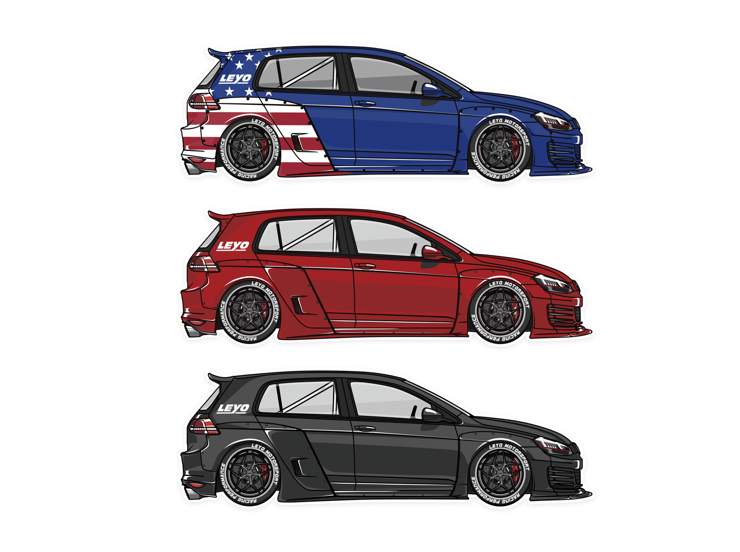 Gti Stickers for Sale