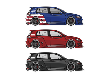 LEYO MK7 GTI Sticker Pack