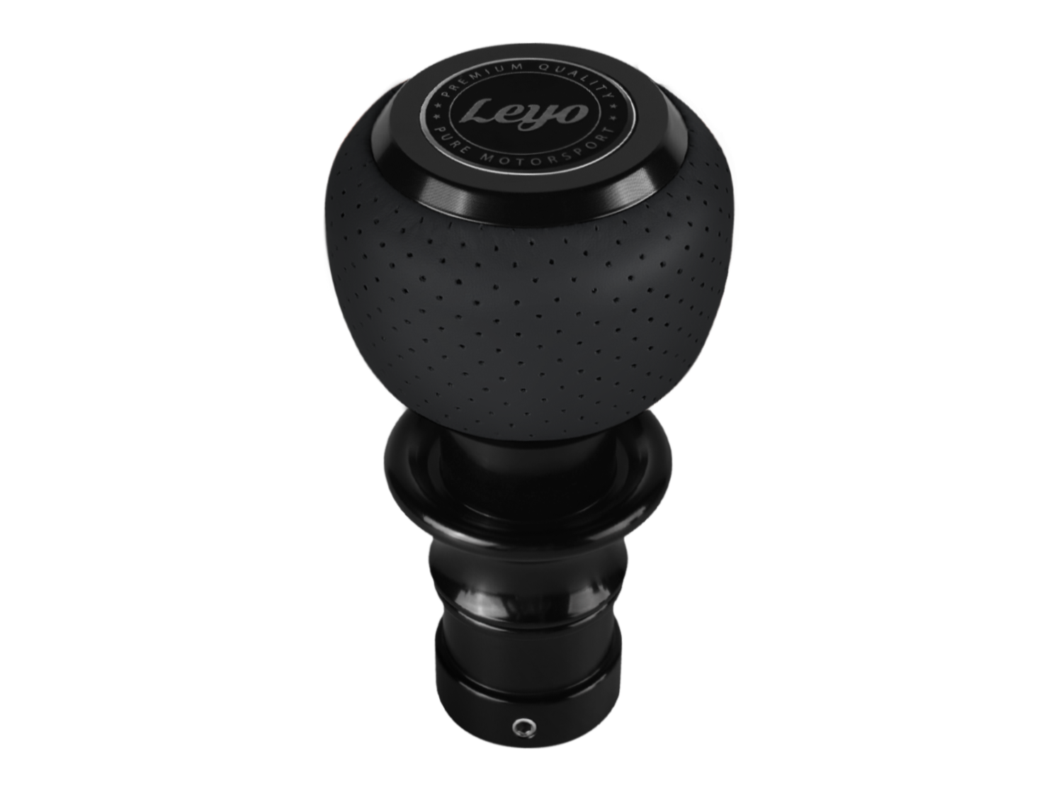 LEYO Navy Blue Nappa DSG Shift Knob (Black Anodized)