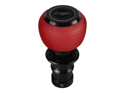 LEYO Red Nappa DSG Shift Knob (Black Anodized)