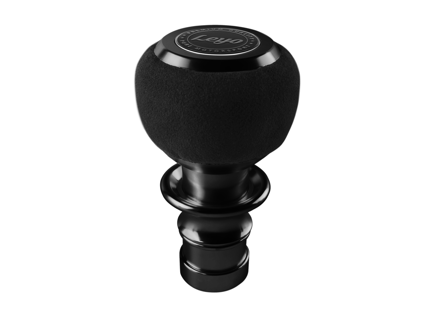 LEYO Black Alcantara DSG Shift Knob  (Black Anodized)