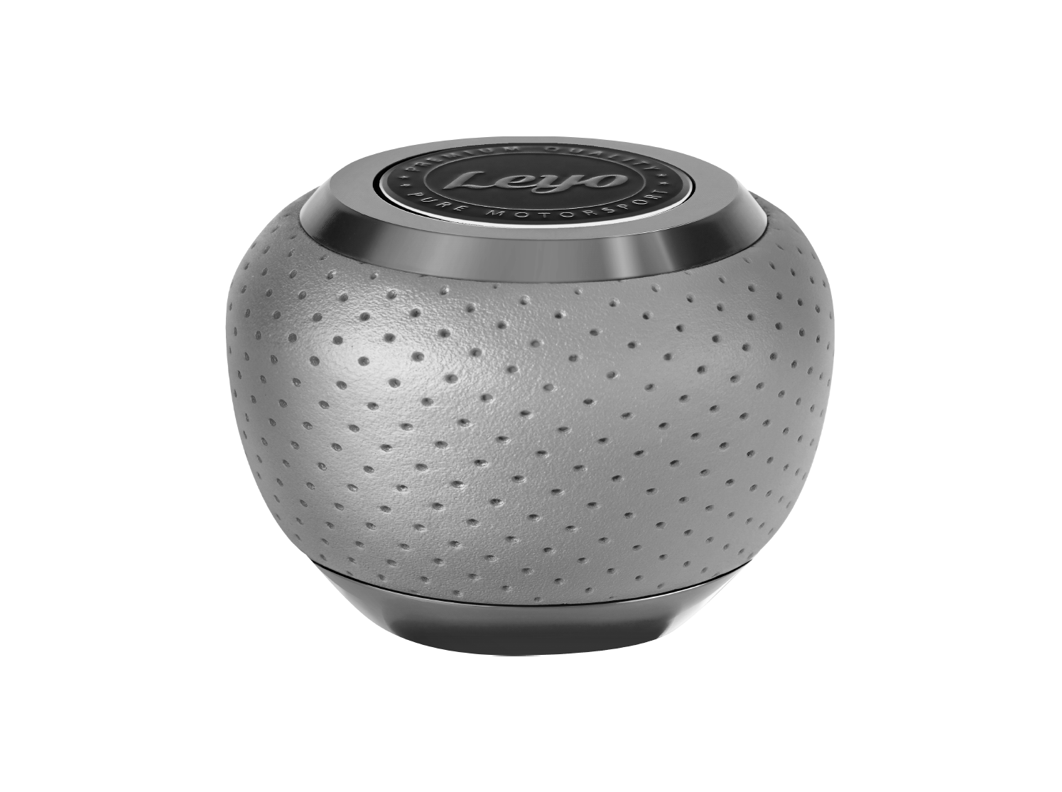LEYO Grey Nappa DSG Shift Knob Only (Silver Anodized)