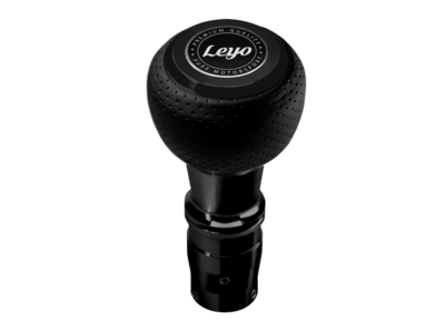 LEYO Black Nappa Manual Shift Knob (Black Anodized)