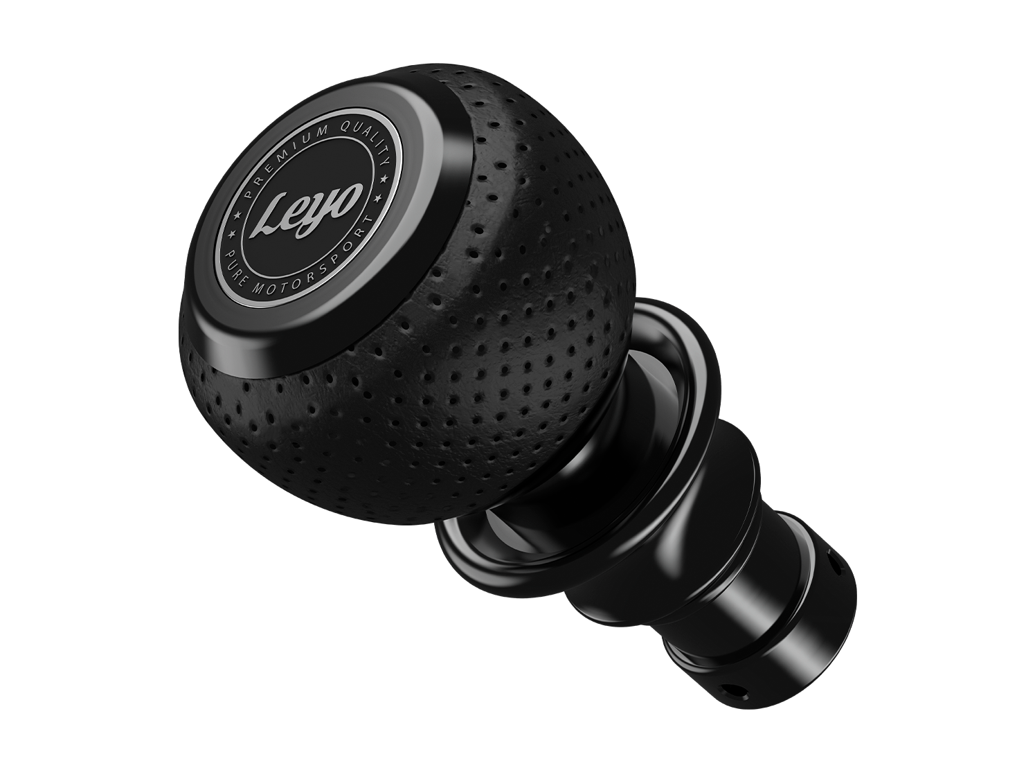 LEYO Black Nappa DSG Shift Knob (Black Anodized)