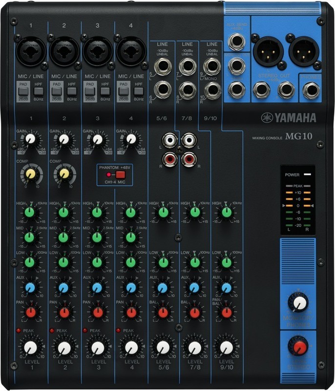Yamaha MG10 10 Channel Mixing Console