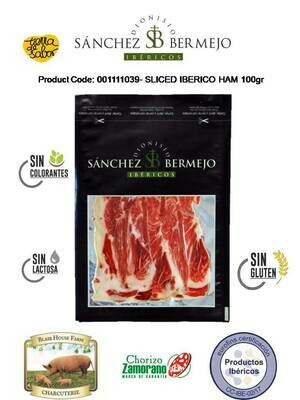 SLICED IBERICO CEBO HAM 100g x 15No per Case x 48No Case per Pallet - Order Qty is by Case - by Pallet Load - Mixed Pallets Available.