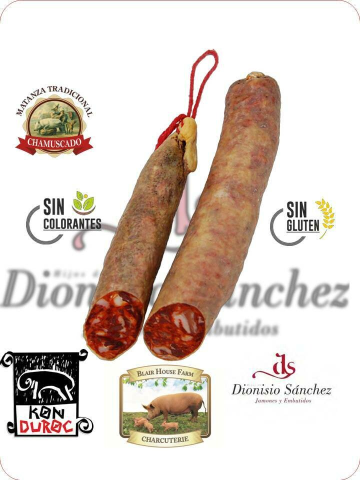 SPICY CHORIZO EXTRA ZAMORANO DUROC in NATURAL PORK CASING x 1kg x 6No per Case x 63No Case per Pallet - Order Qty is by Case - by Pallet Load - Mixed Pallets Available.