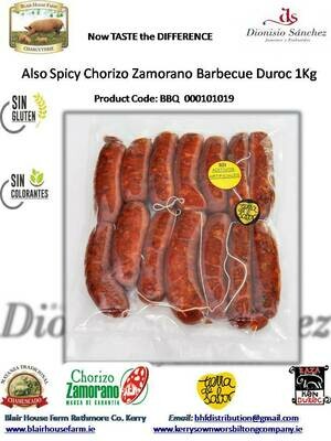 BBQ CHORIZO MILD SAUSAGE 1Kg x 8No per Case x 56No Case per Pallet - Order Qty is by Case - by Pallet Load - Mixed Pallet Avaiable.