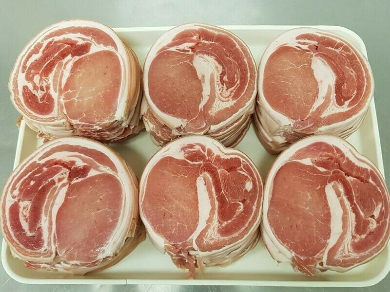 BLAIR HOUSE FARM - TRADITIONAL OLD STYLE - DRY CURED - RINDLESS - MIDDLE BACK BACON JOINT x 0.650g