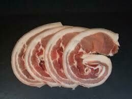 BLAIR HOUSE FARM - TRADITIONAL OLD STYLE - DRY CURED - RIND ON - MIDDLE BACK BACON RASHERS x 0.360g