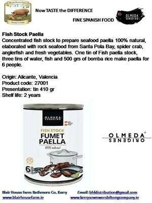 Olmeda Origenes - FISH STOCK for PAELLA - 100% NATURAL x 410g