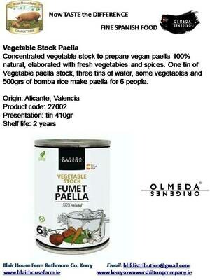Olmeda Origenes - VEGETABLE STOCK for PAELLA - 100% NATURAL x 410g