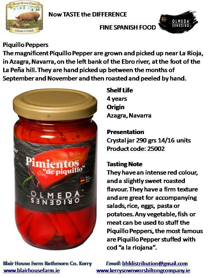 Olmeda Origenes - PIQUILLO PEPPERS CRYSTAL JAR x 290g
