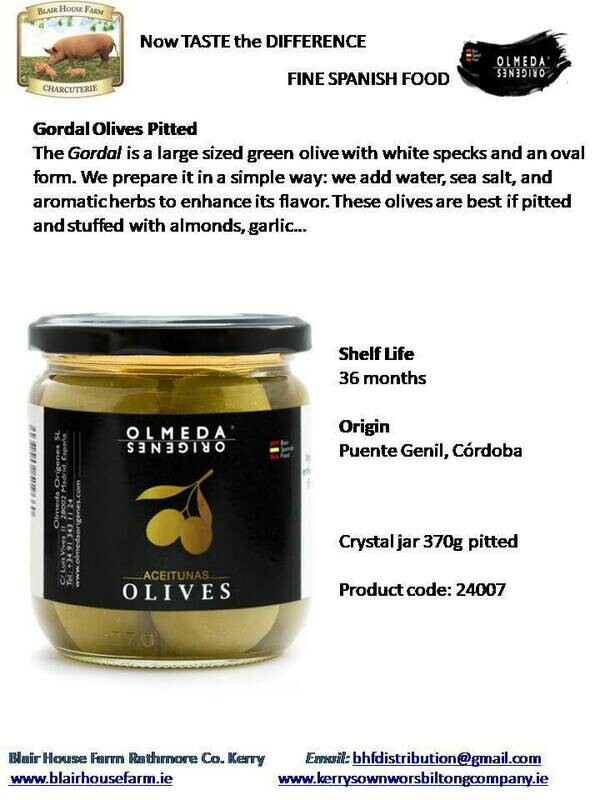 Olmeda Origenes G0RDAL OLIVES - PITTED x 370g