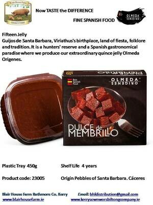 ​Olmeda Origenes QUINCE JELLY x 450g  - SPANISH TRADITIONAL SWEETS - No Additives  or Artificial Colourings