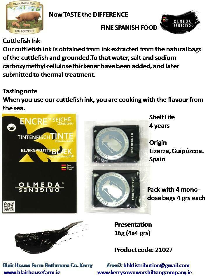 Olmeda Origenes CUTTLEFISH INK 16g Pack - 4x4 grs