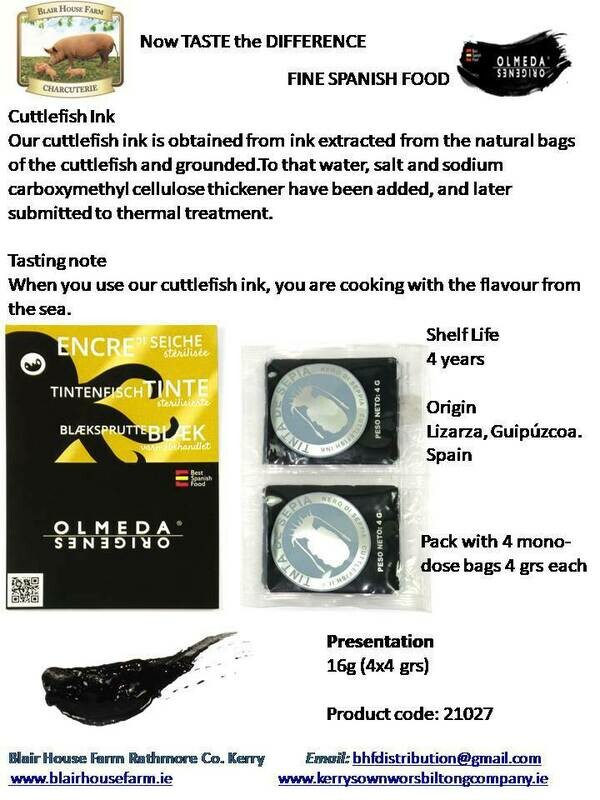 Olmeda Origenes CUTTLEFISH INK 16g Pack - 4x4 grs