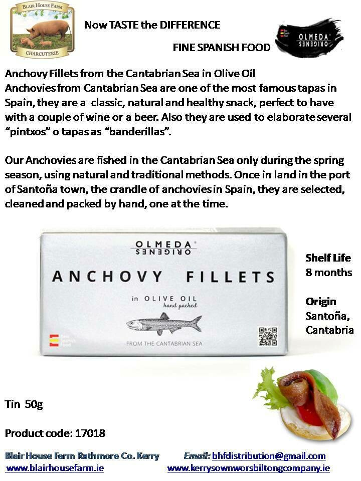 Olmeda Origenes ANCHOVE FILLETS in OLIVE OIL from the CANTABRIAN SEA x 50g