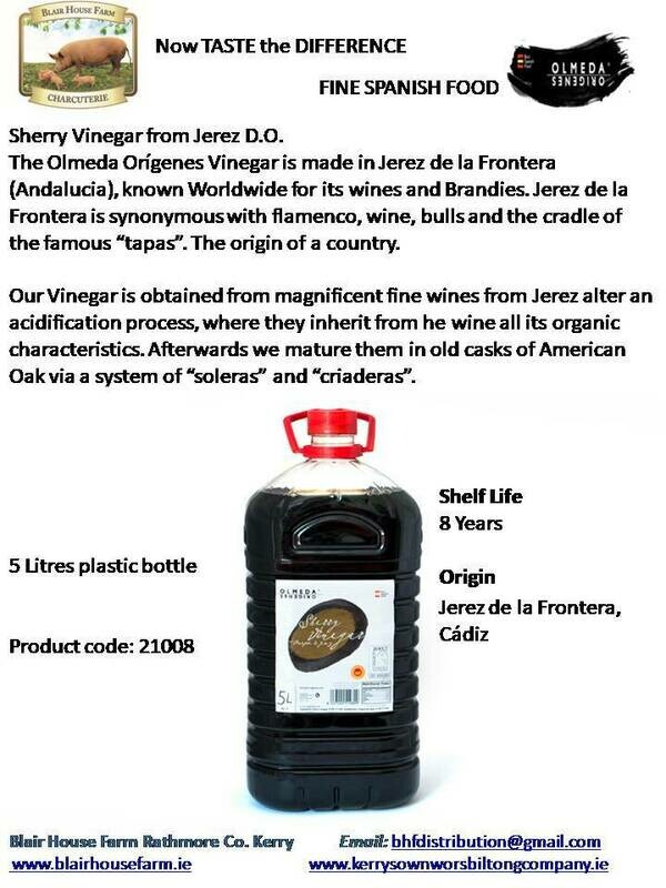 Olmeda Origenes SHERRY VINEGAR from JEREZ D.O. 5ltr Bottle