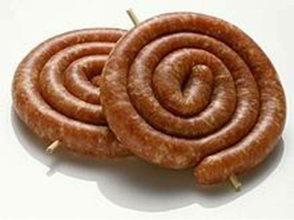 ​Kerry&#39;s Own Wors - Traditional Countrystyle Wild Venison &amp; Beef Bokwors in Natural Pork Casings 500g
