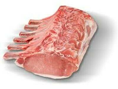BLAIR HOUSE FARM - PORK CUTLET ROASTING JOINT - SINGLE RACK - RIB BONE IN - CHIME OFF - CRACKLIN OFF x  +/- 0.907g(2Lbs)